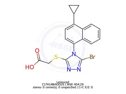 Chemical structure of Lesinurad