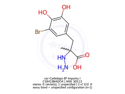 Chemical structure of rac-Carbidopa EP Impurity I