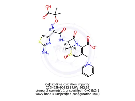 Chemical structure of Ceftazidime oxidation Impurity