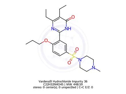 Chemical structure of Vardenafil Hydrochloride Impurity 36