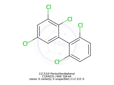 Chemical structure of 2,2',3,5,6'-Pentachlorobiphenyl