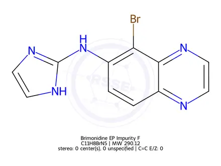 Chemical structure of Brimonidine Impurity F
