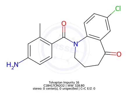 Chemical structure of Tolvaptan Impurity 16