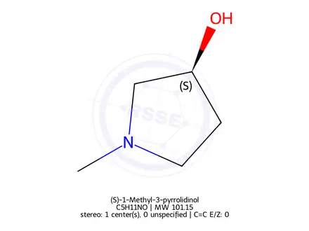 Chemical structure of (S)-1-Methyl-3-pyrrolidinol