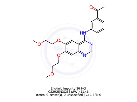 Chemical structure of Erlotinib Impurity 36 HCl