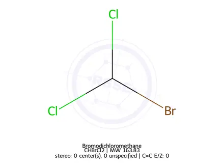 Chemical structure of Bromodichloromethane
