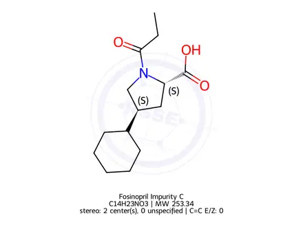 Chemical structure of Fosinopril Impurity 9