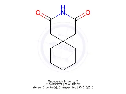 Chemical structure of Gabapentin Impurity 5