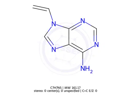 Chemical structure of Adefovir vinyl group Impurity