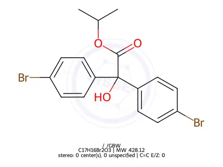Chemical structure of Bromopropylate