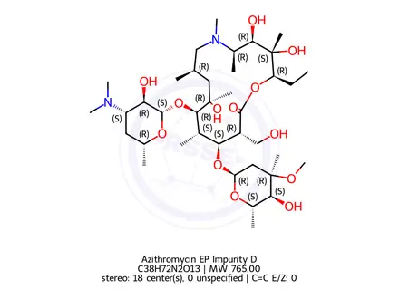 Chemical structure of Azithromycin EP Impurity D
