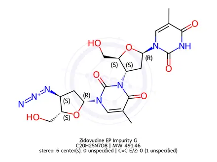 Chemical structure of Zidovudine EP Impurity G