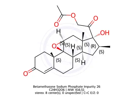 Chemical structure of Betamethasone Sodium Phosphate Impurity 26
