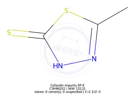 Chemical structure of Cefazolin Impurity EP-E
