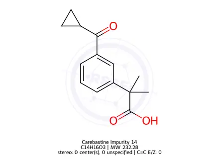Chemical structure of Carebastine Impurity 14