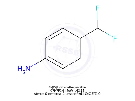 Chemical structure of 4-(Difluoromethyl)-aniline