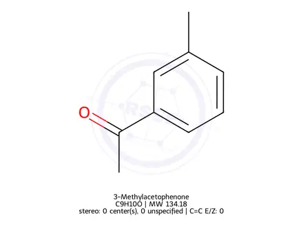 Chemical structure of 3-Methylacetophenone