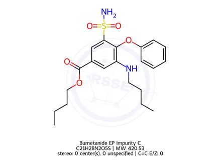 Chemical structure of Bumetanide EP Impurity C