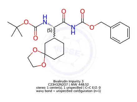 Chemical structure of Bivalirudin Impurity 3