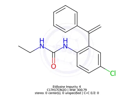 Chemical structure of Etifoxine Impurity 4