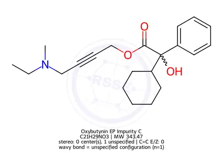Chemical structure of Oxybutynin EP Impurity C