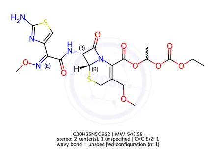 Chemical structure of Cefpodoxime Proxetil Impurity 12 (Cefpodoxime Proxetil EP Impurity L)