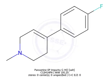 Chemical structure of Paroxetine EP Impurity G HCl