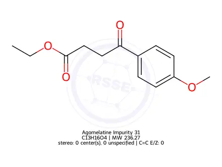 Chemical structure of Agomelatine Impurity 31