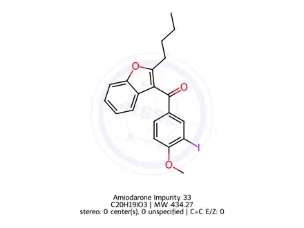 Chemical structure of Amiodarone Impurity 33