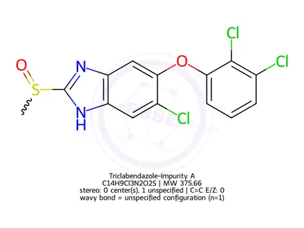 Chemical structure of Triclabendazole-Impurity A