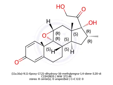 Chemical structure of Dexamethasone EP Impurity I