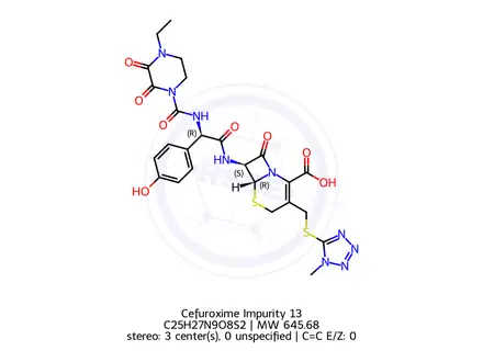 Chemical structure of Cefuroxime Impurity 13
