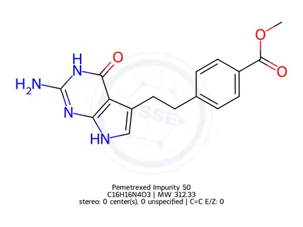 Chemical structure of Pemetrexed Impurity 50