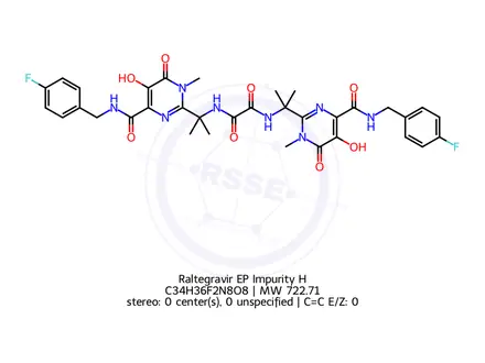 Chemical structure of Raltegravir EP Impurity H