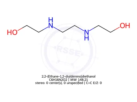 Chemical structure of 2,2-(Ethane-1,2-diyldiimino)diethanol