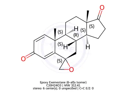 Chemical structure of Exemestane Impurity E