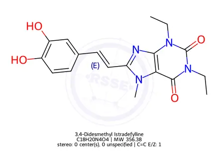Chemical structure of Istradefylline Impurity 17