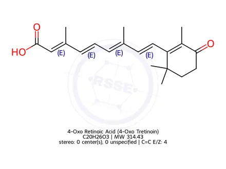 Chemical structure of 4-Oxo Retinoic Acid (4-Oxo Tretinoin)