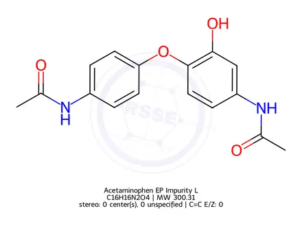 Chemical structure of Acetaminophen EP Impurity L