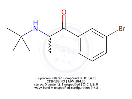 Chemical structure of Bupropion Impurity B HCl