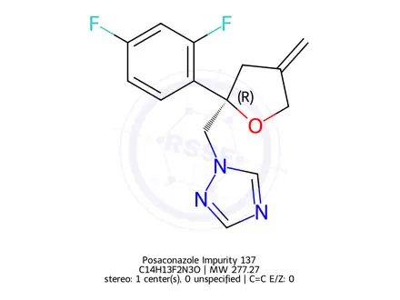 Chemical structure of Posaconazole Impurity 137