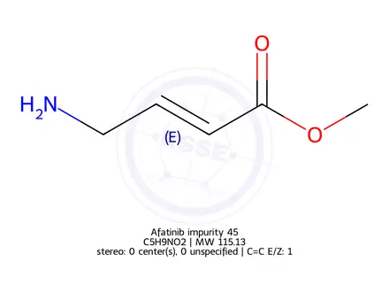 Chemical structure of Afatinib impurity 45