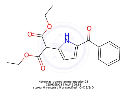 Chemical structure of Ketorolac tromethamine Impurity 23