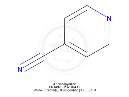 Chemical structure of 4-Cyanopyridine