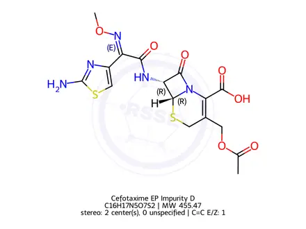 Chemical structure of Cefotaxime EP Impurity D