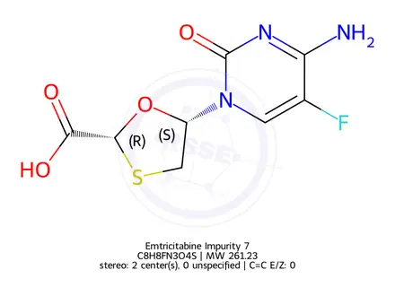 Chemical structure of Emtricitabine Impurity 7
