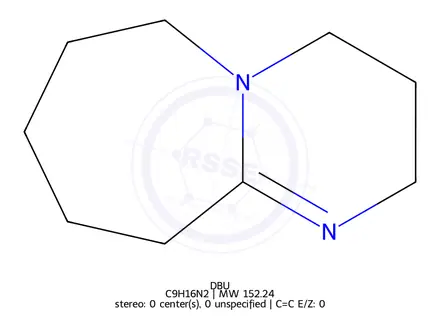 Chemical structure of DBU
