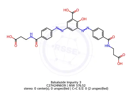 Chemical structure of Balsalazide Impurity 3
