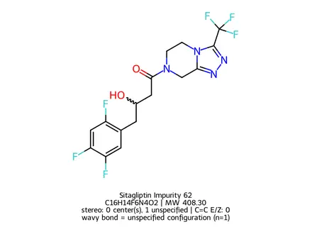 Chemical structure of Sitagliptin Impurity 62