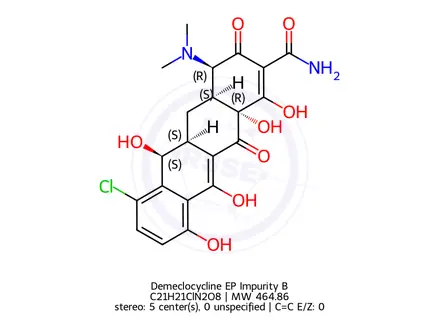 Chemical structure of Demeclocycline EP Impurity B